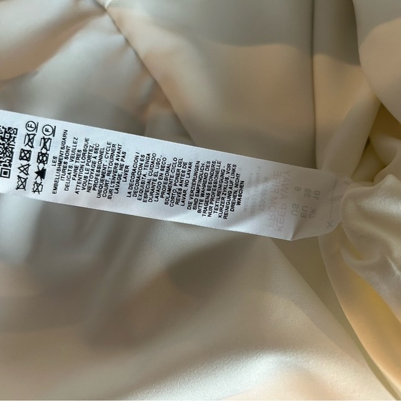 ASOS 3D luxe fringe cupped fishtail maxi dress gown in white Size 6 - Picture 15 of 15